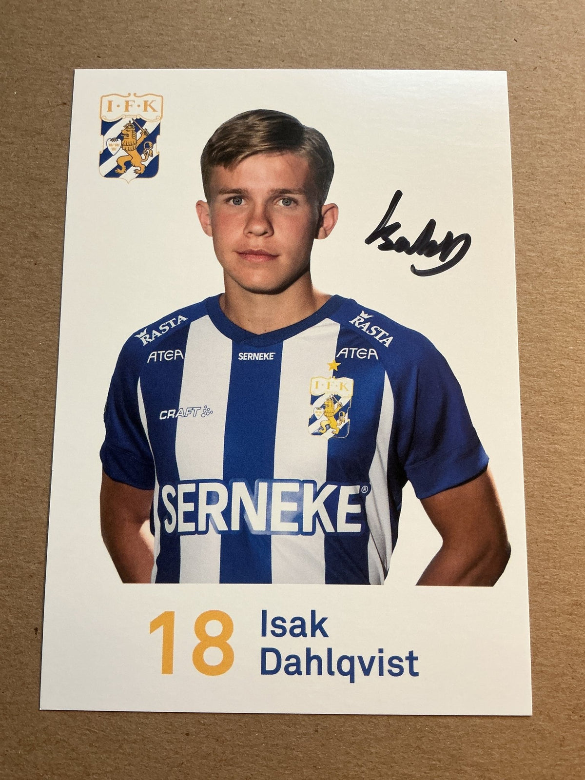 Isak Dahlqvist, Sweden 🇸🇪 IFK Göteborg 2020/21 hand signed - Autographs-World