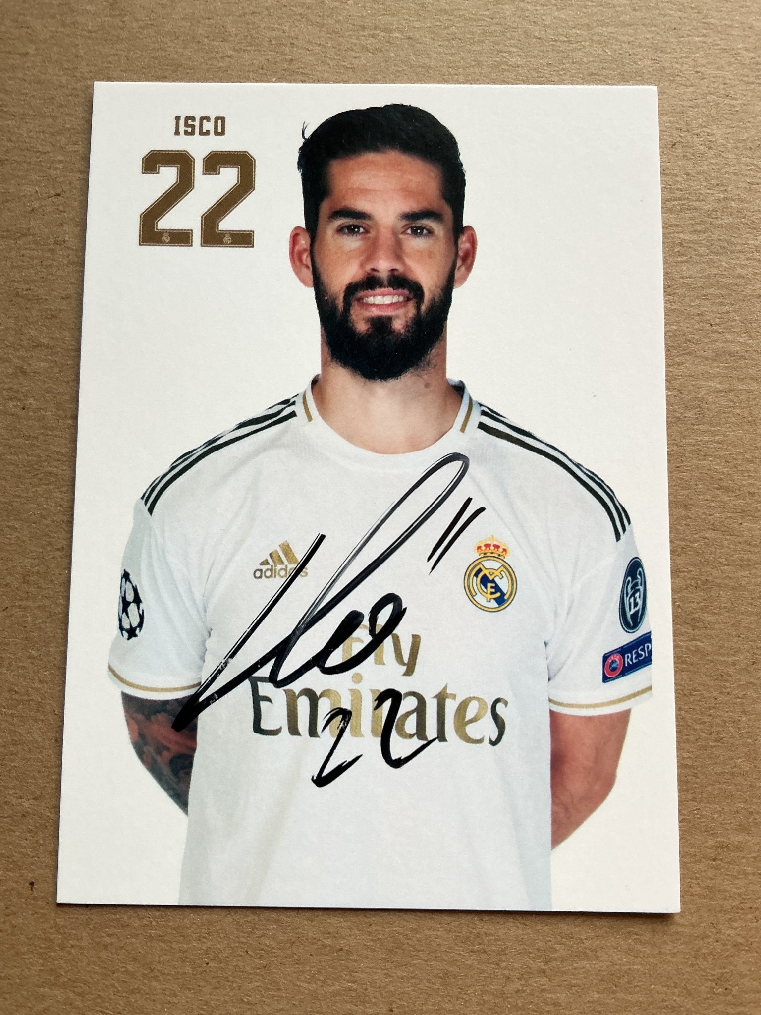 Isco, Spain 🇪🇸 Real Madrid 2019/20 hand signed - Autographs-World
