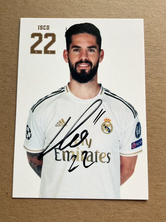 Isco, Spain 🇪🇸 Real Madrid 2019/20 hand signed - Autographs-World