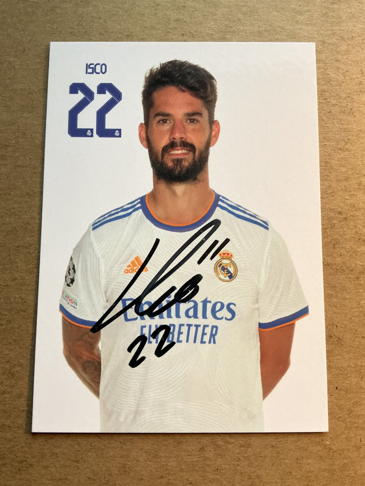 Isco, Spain 🇪🇸 Real Madrid 2021/22 hand signed - Autographs-World