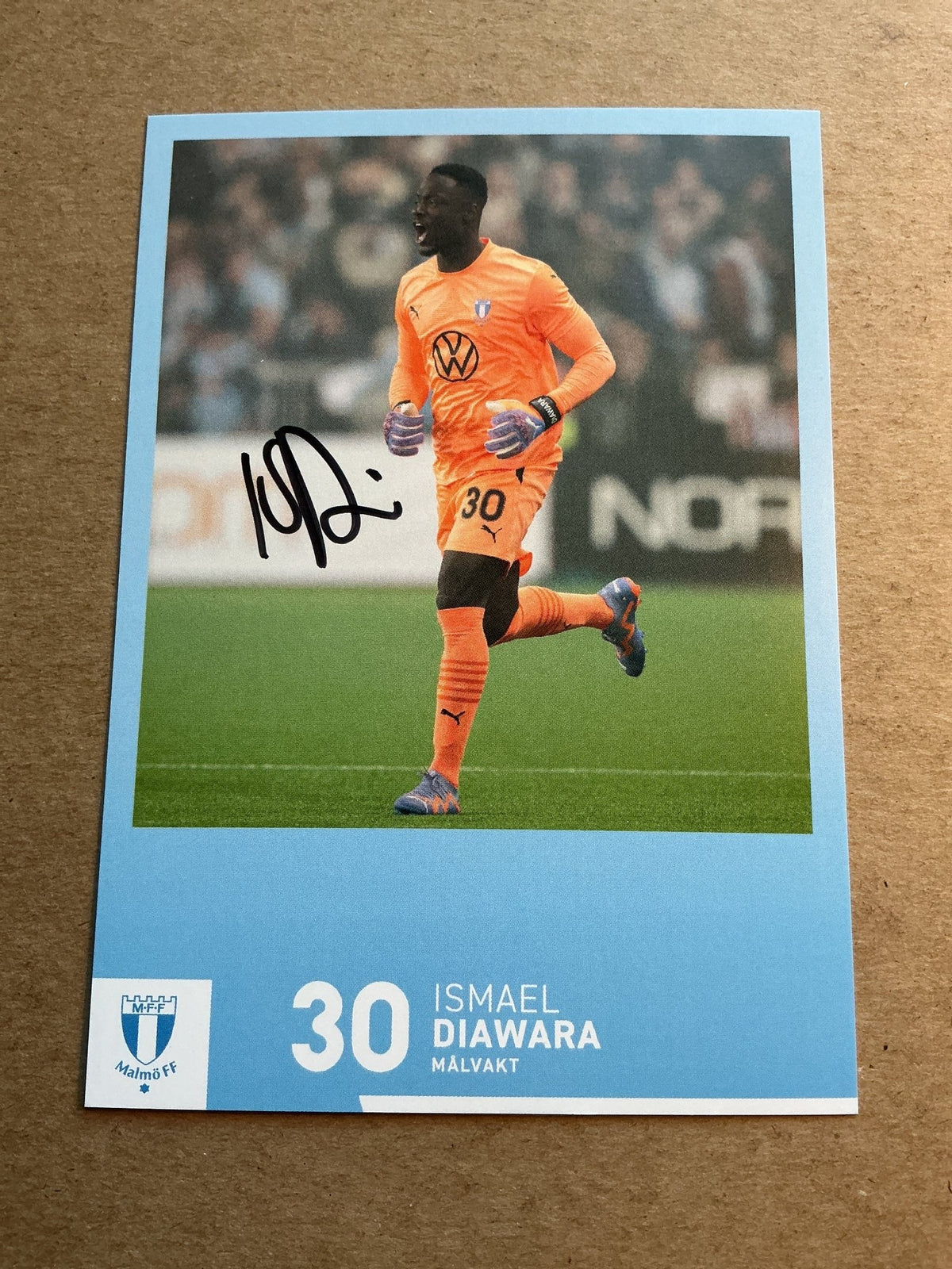 Ismael Diawara, Mali 🇲🇱 Malmö FF 2023/24 hand signed - Autographs-World