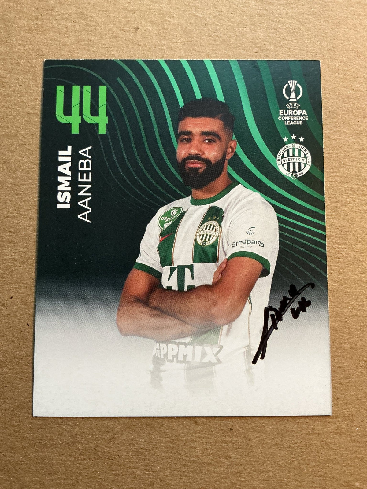 Ismail Aaneba, France 🇫🇷 Ferencváros TC 2023/24 hand signed - Autographs-World