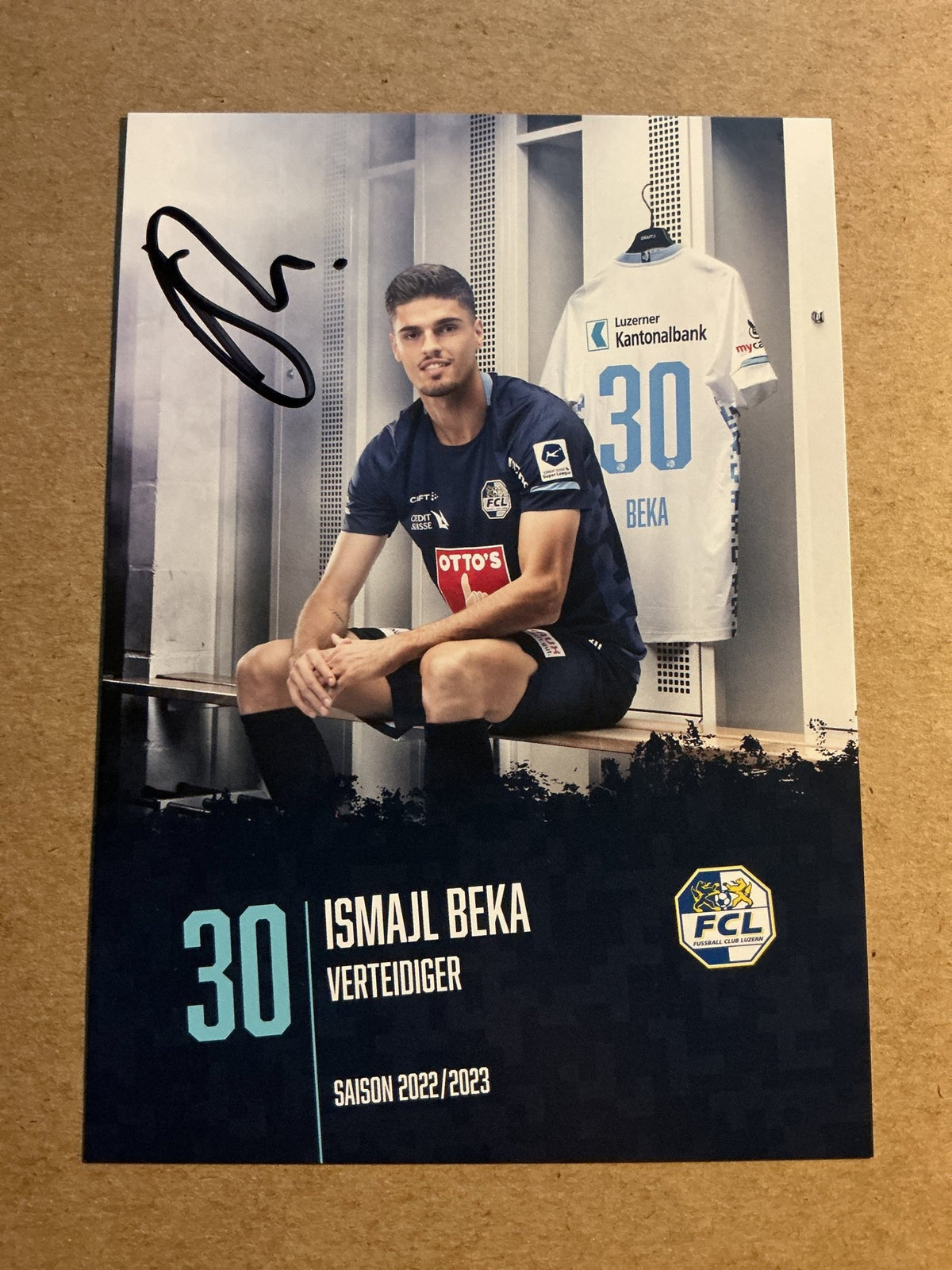 Ismajl Beka, Kosovo 🇽🇰 FC Luzern 2022/23 hand signed - Autographs-World