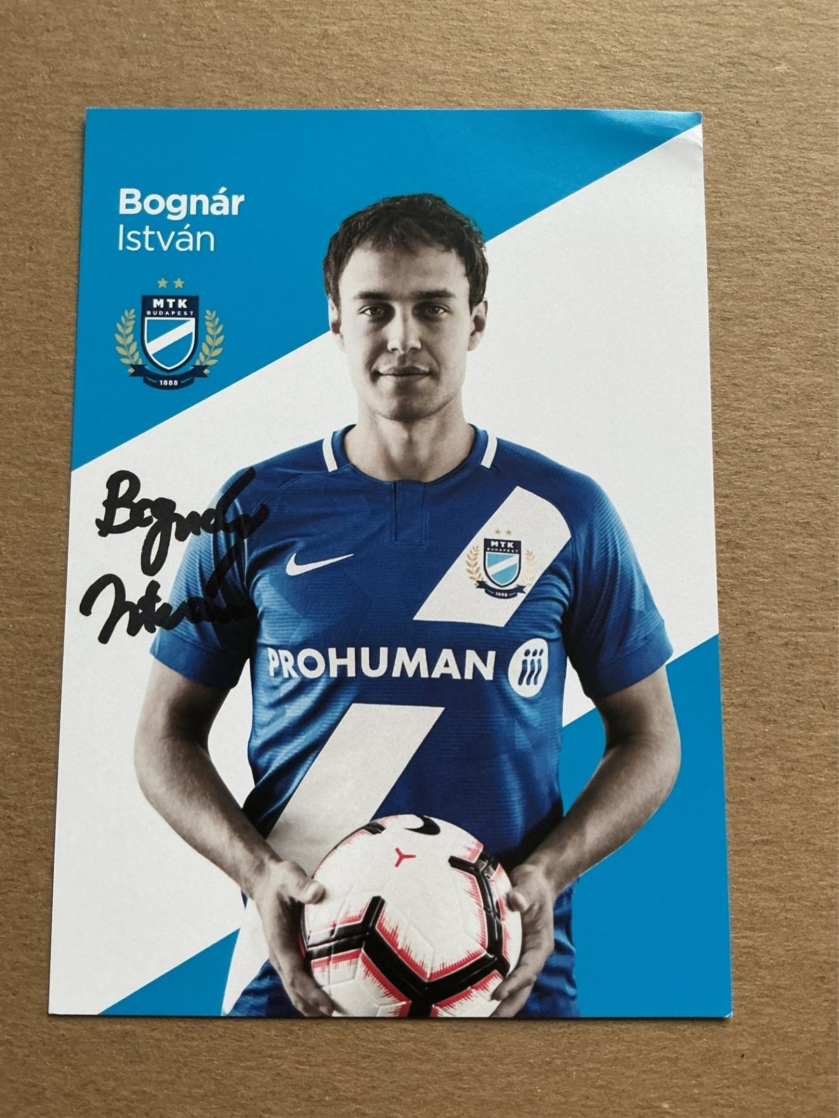 István Bognár, Hungary 🇭🇺 MTK Budapest FC 2019/20 hand signed - Autographs-World