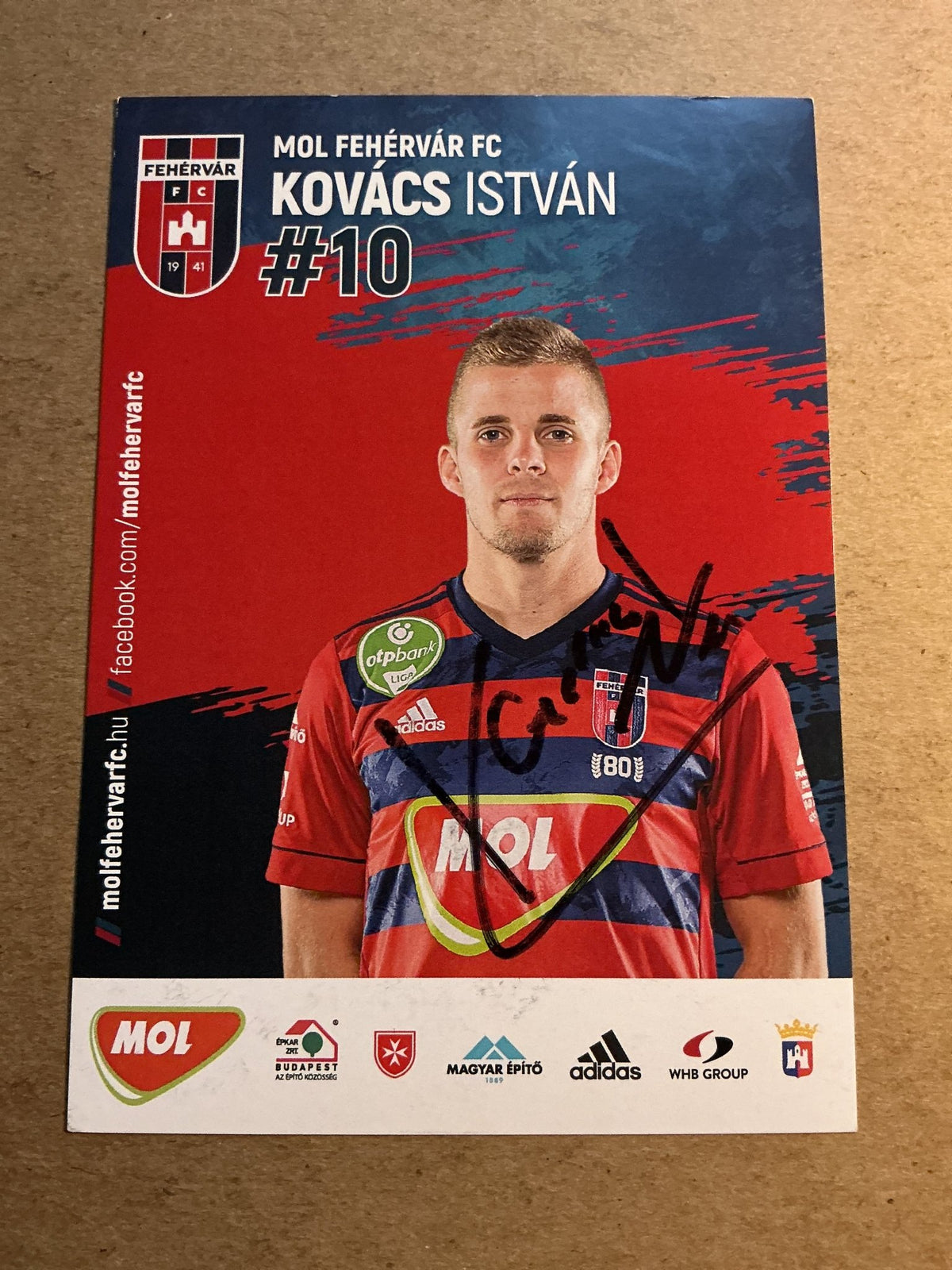 István Kovács, Hungary 🇭🇺 Fehérvár FC 2021/22 hand signed - Autographs-World