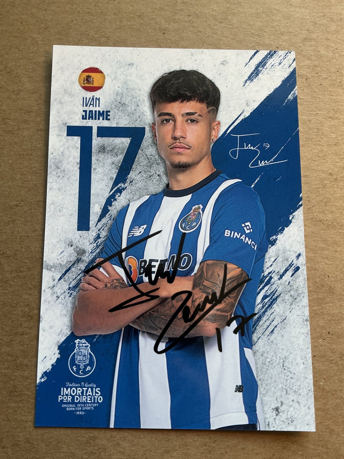 Iván Jaime, Spain 🇪🇸 FC Porto 2023/24 hand signed - Autographs-World