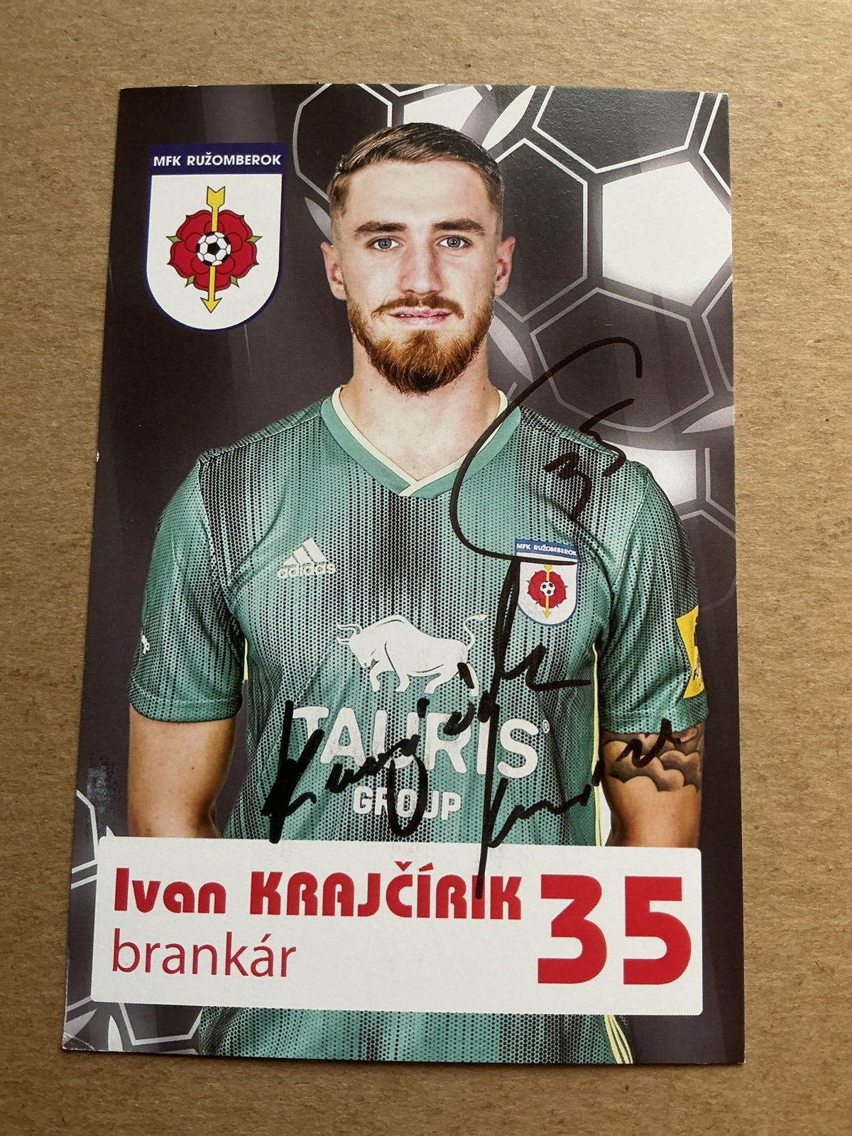 Ivan Krajčírik, Slovakia 🇸🇰 MFK Ružomberok 2023/24 hand signed - Autographs-World