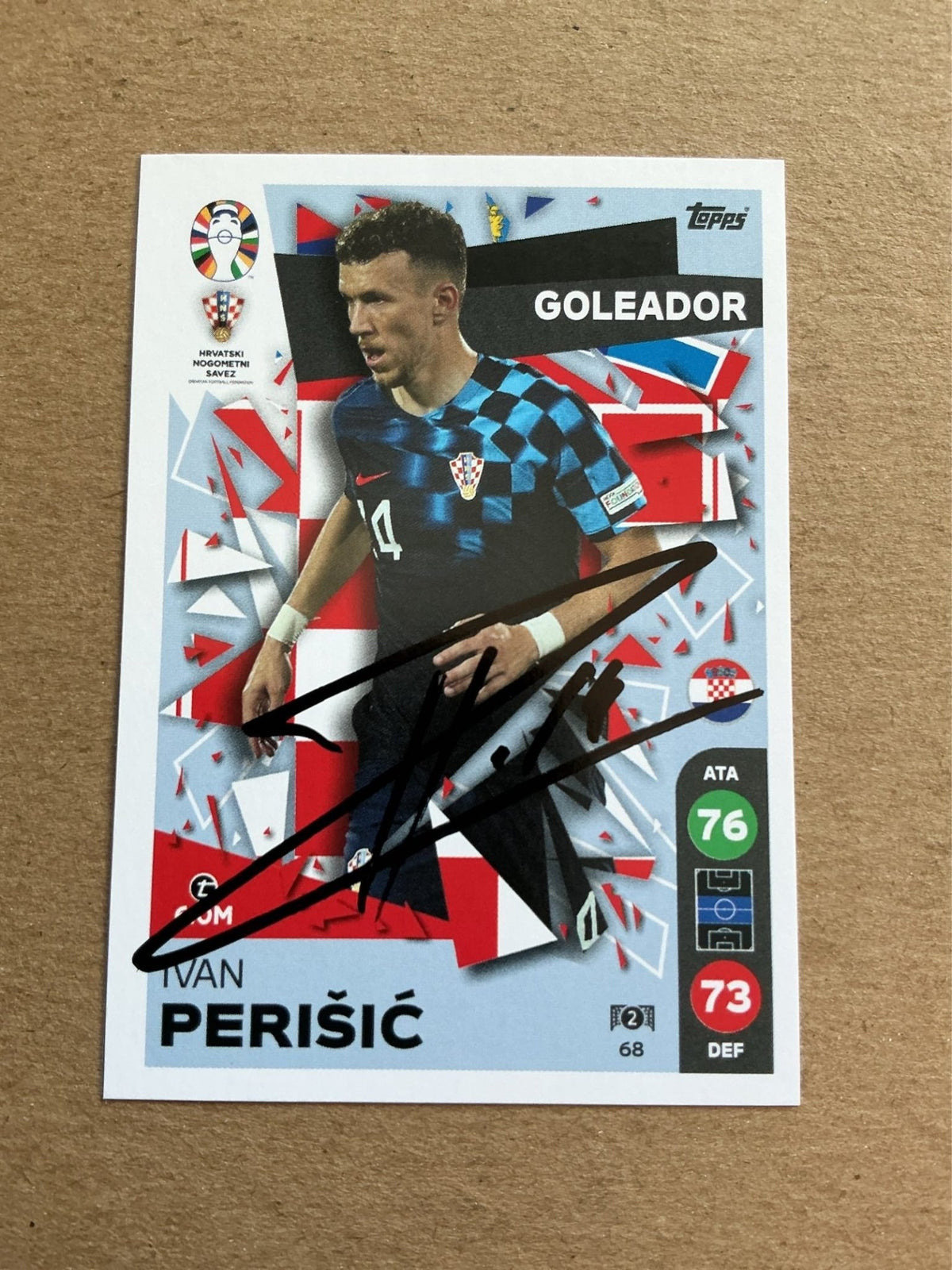 Ivan Perišić, Croatia 🇭🇷 UEFA Euro 2024 hand signed - Autographs-World