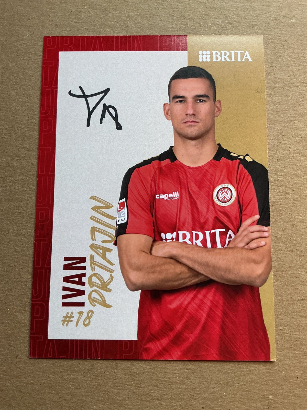 Ivan Prtajin, Croatia 🇭🇷 SV Wehen Wiesbaden 2023/24 hand signed - Autographs-World