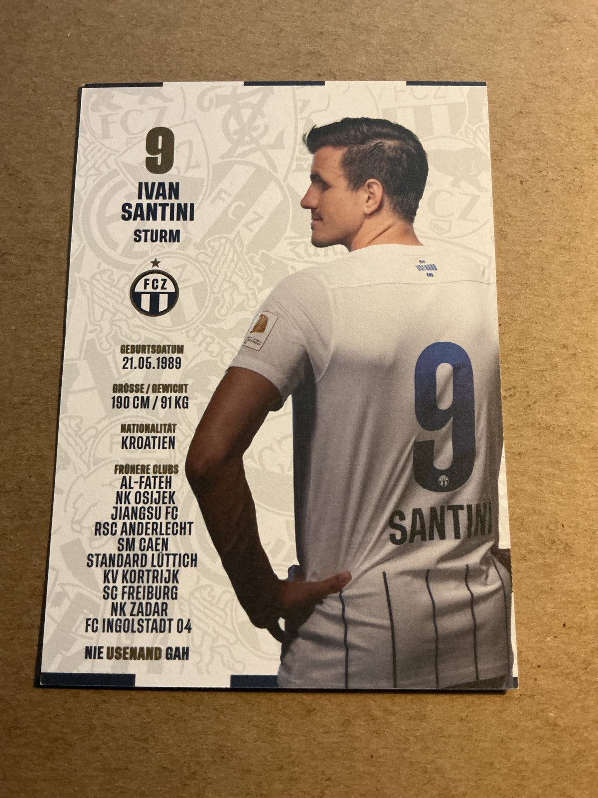 Ivan Santini, Croatia 🇭🇷 FC Zürich 2022/23 hand signed - Autographs-World