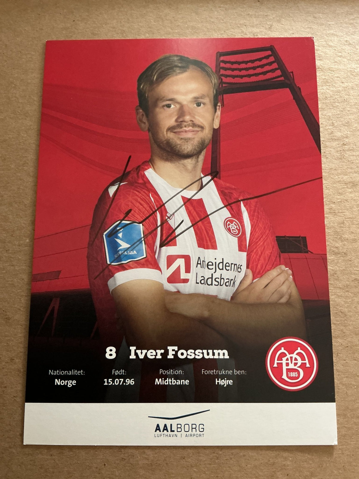 Iver Fossum, Norway 🇳🇴 Aalborg BK 2022/23 hand signed - Autographs-World