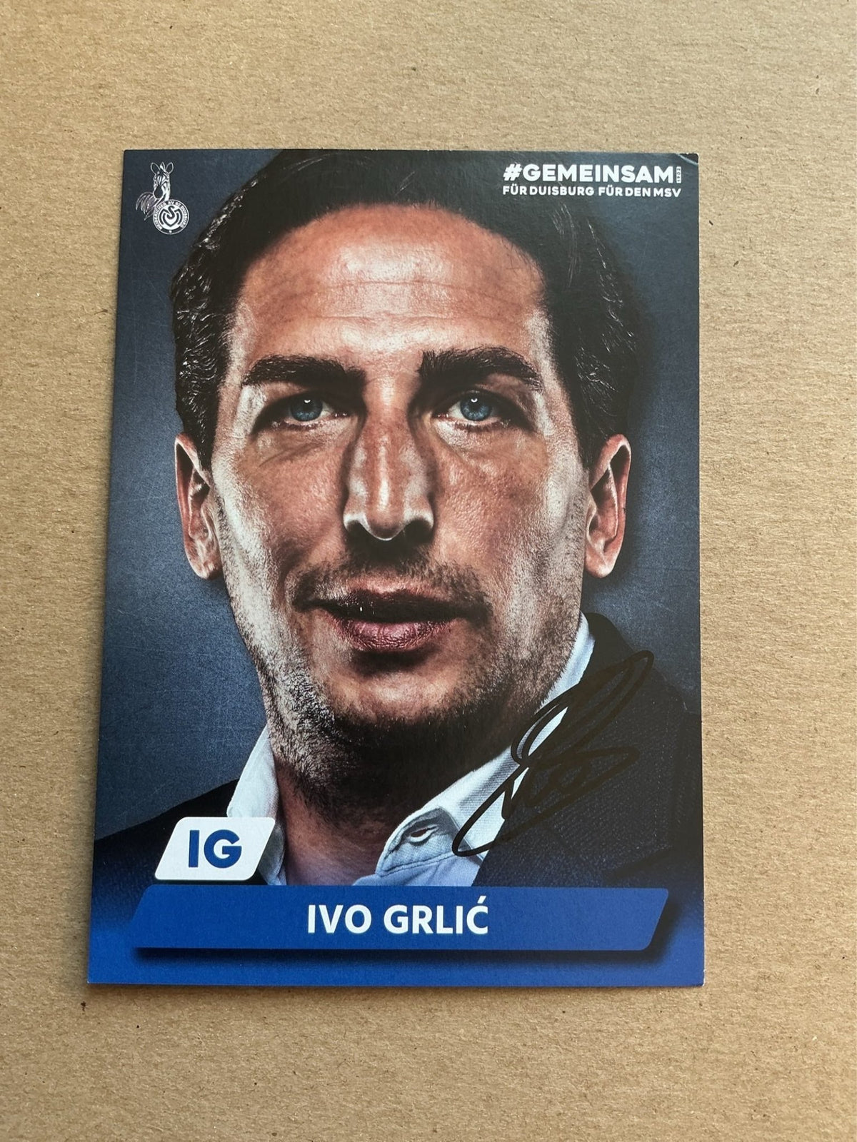 Ivo Grlić, Bosnia 🇧🇦 MSV Duisburg 2019/20 hand signed - Autographs-World
