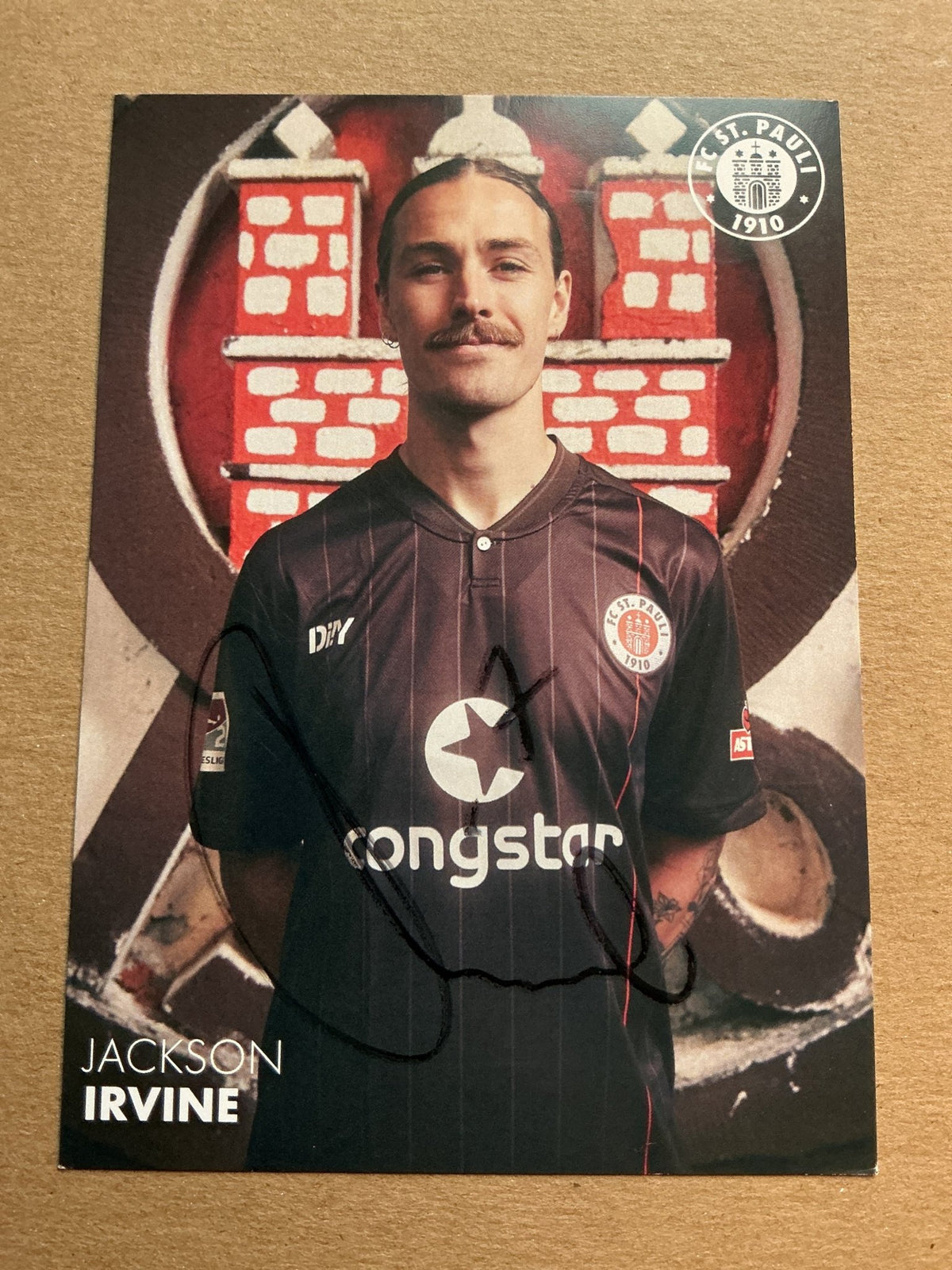 Jackson Irvine, Australia 🇦🇺 FC St. Pauli 2023/24 hand signed - Autographs-World