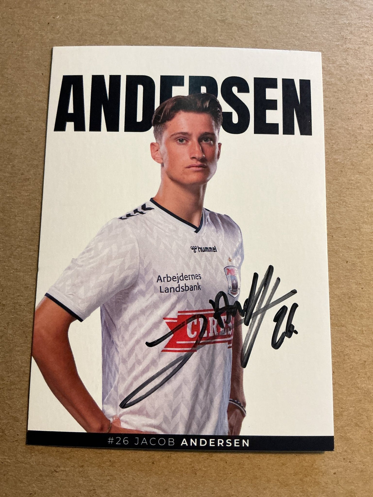 Jacob Andersen, Denmark 🇩🇰 Aarhus GF 2023/24 hand signed - Autographs-World