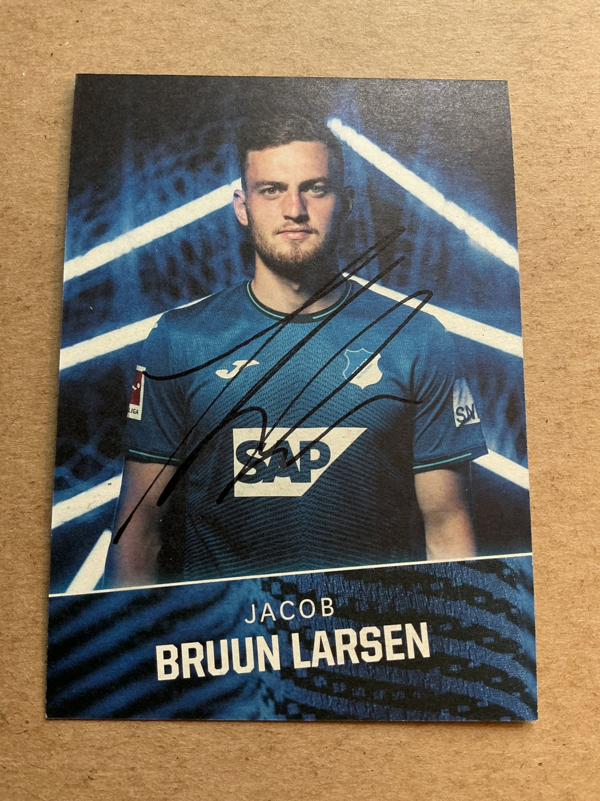 Jacob Bruun Larsen, Denmark 🇩🇰 TSG 1899 Hoffenheim 2021/22 hand signed - Autographs-World