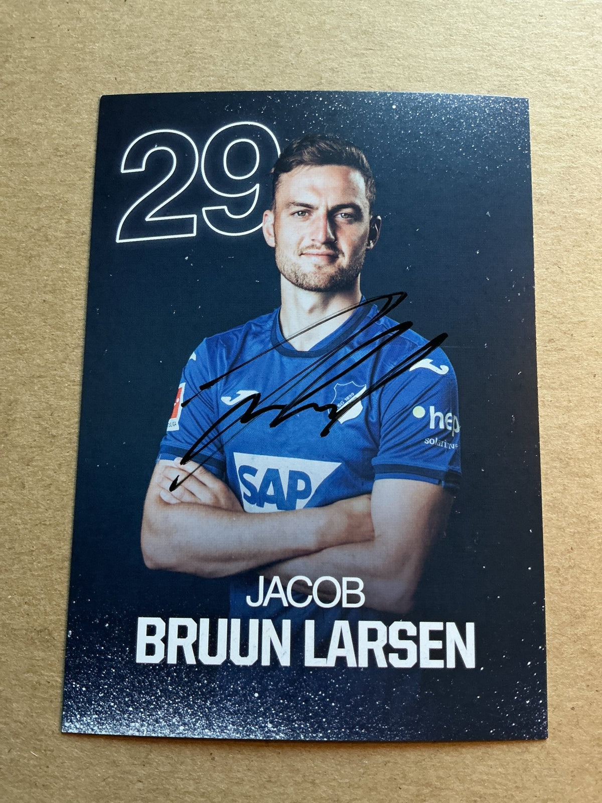 Jacob Bruun Larsen, Denmark 🇩🇰 TSG 1899 Hoffenheim 2024/25 hand signed - Autographs-World