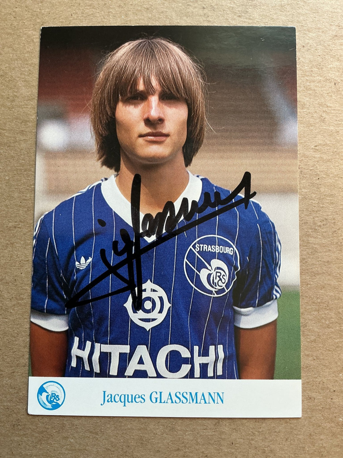 Jacques Glassmann, France 🇫🇷 RC Strasbourg 1983/84 hand signed - Autographs-World