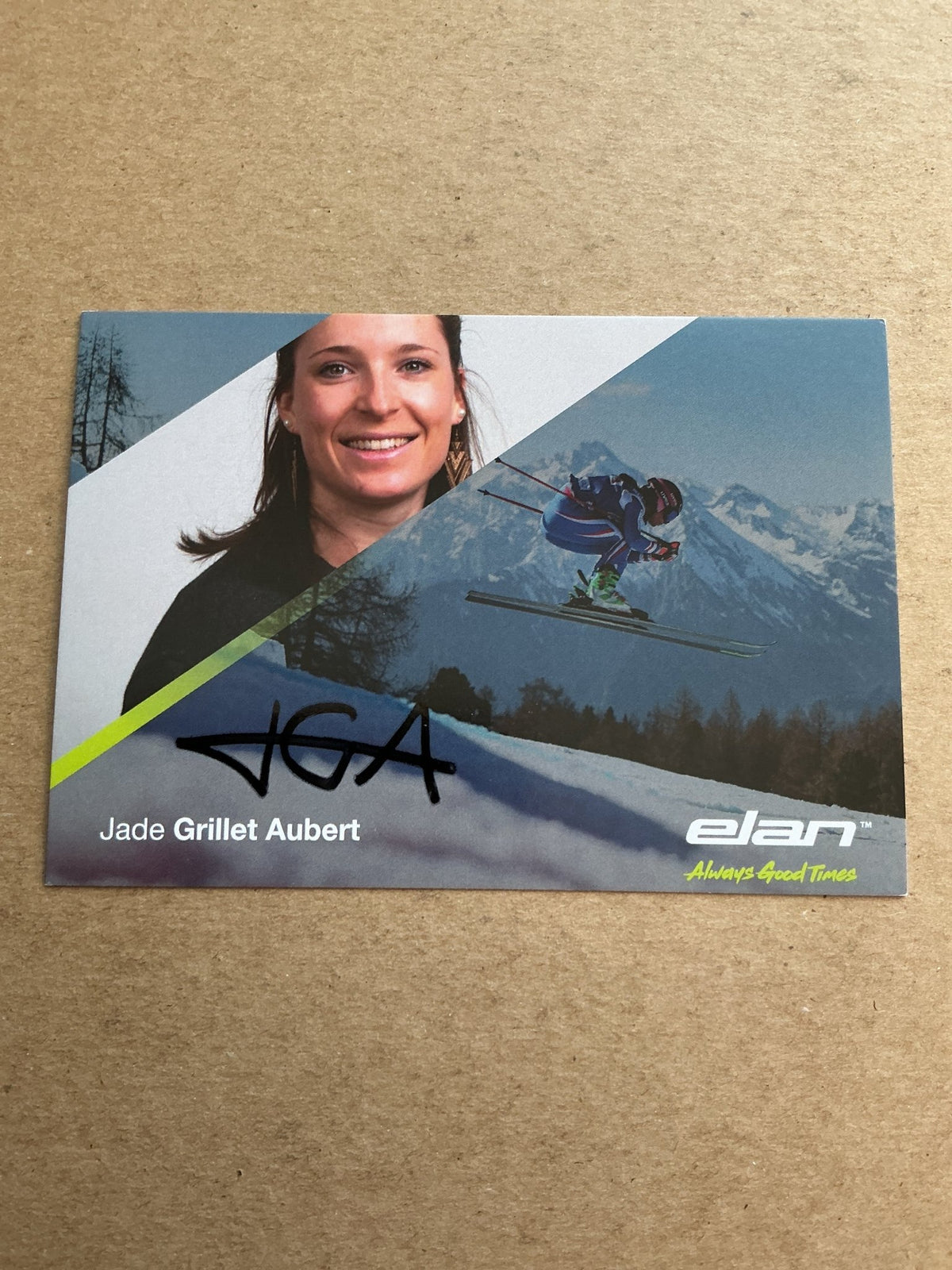 Jade Grillet Aubert, France 🇫🇷 Freestyle Winter 2023/24 hand signed - Autographs-World