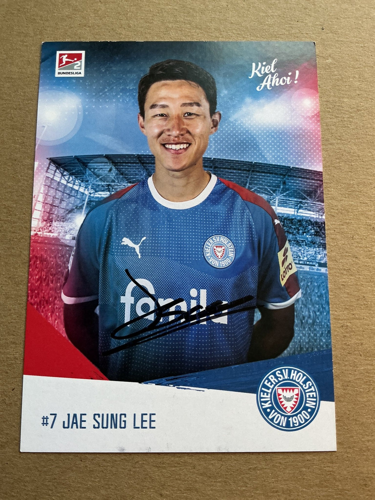 Jae Sung Lee, South Korea 🇰🇷 Holstein Kiel 2019/20 hand signed - Autographs-World