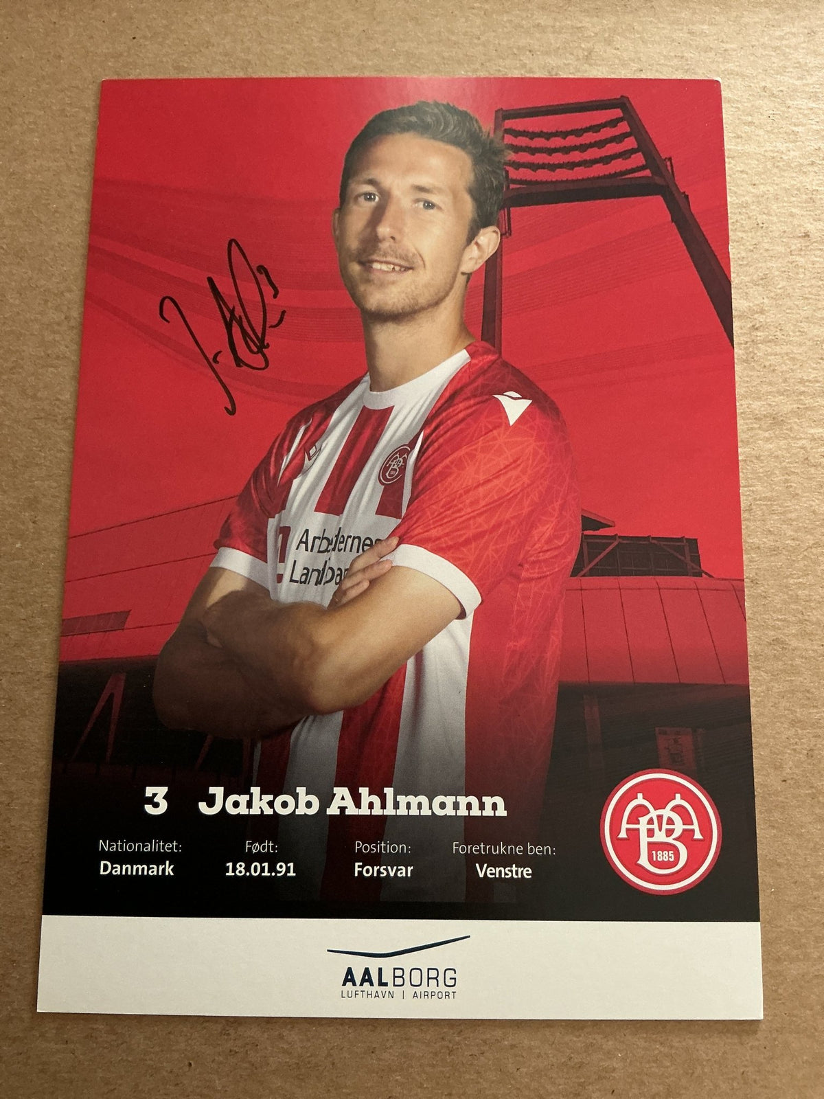Jakob Ahlmann, Denmark 🇩🇰 Aalborg BK 2022/23 hand signed - Autographs-World