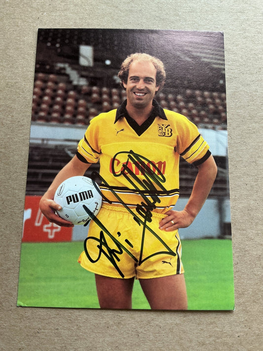 Jakob Brechbühl, Switzerland 🇨🇭 BSC Young Boys 1982/83 hand signed - Autographs-World