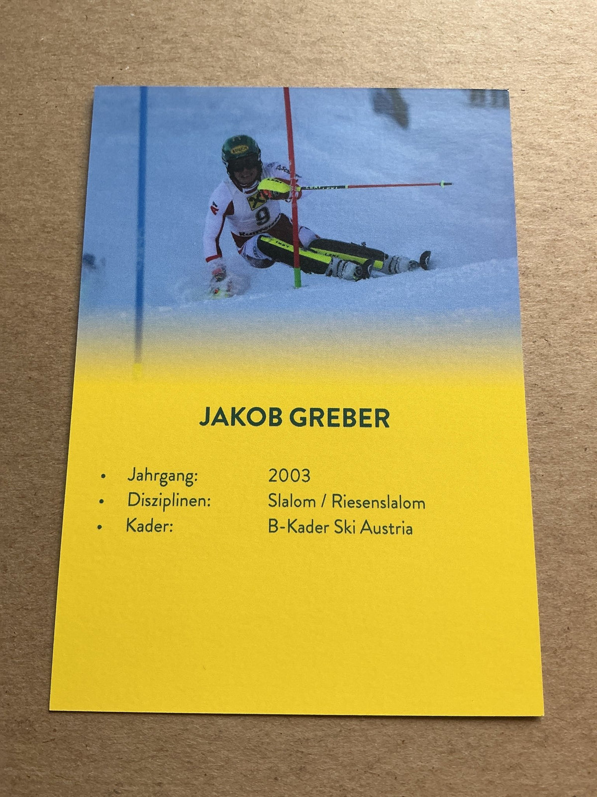 Jakob Greber, Austria 🇦🇹 Alpine Winter Sports 2024/25 hand signed - Autographs-World