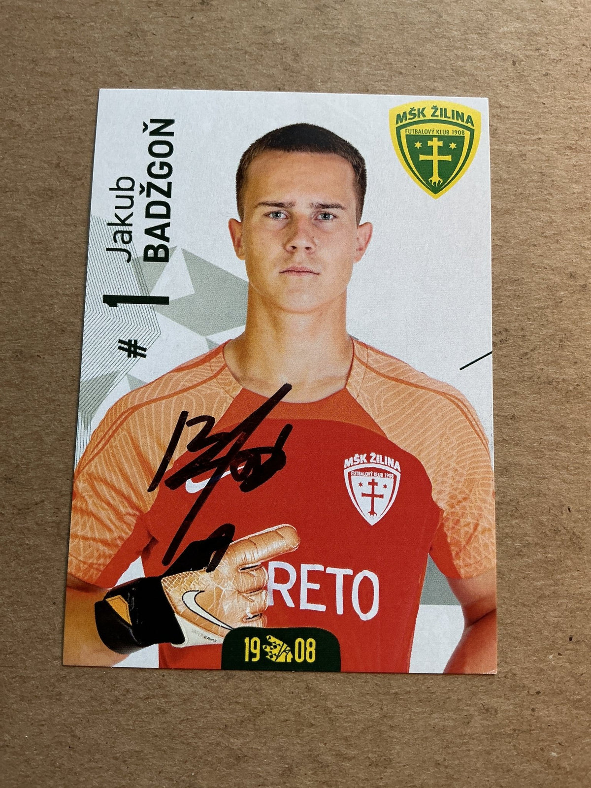 Jakub Badžoň, Slovakia 🇸🇰 MŠK Žilina 2023/24 hand signed - Autographs-World