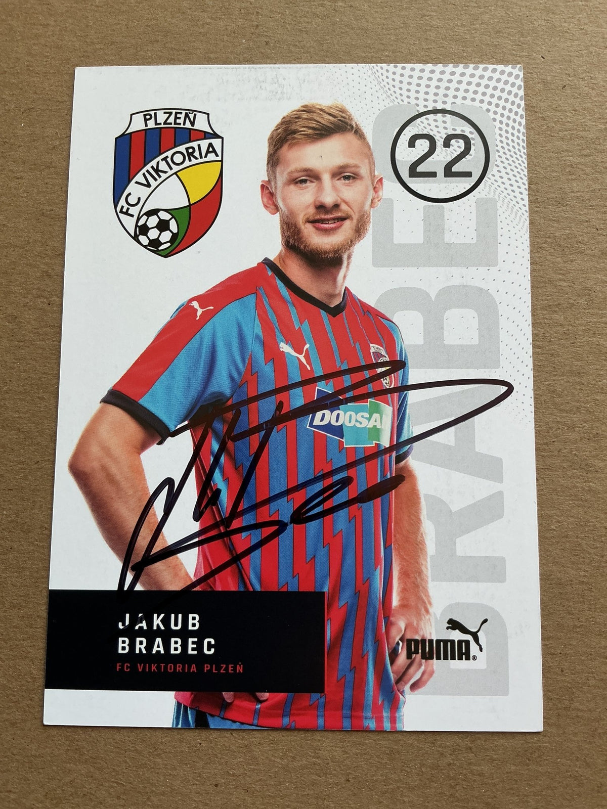 Jakub Brabec, Czech Republic 🇨🇿 FC Viktoria Plzeň 2019/20 hand signed - Autographs-World