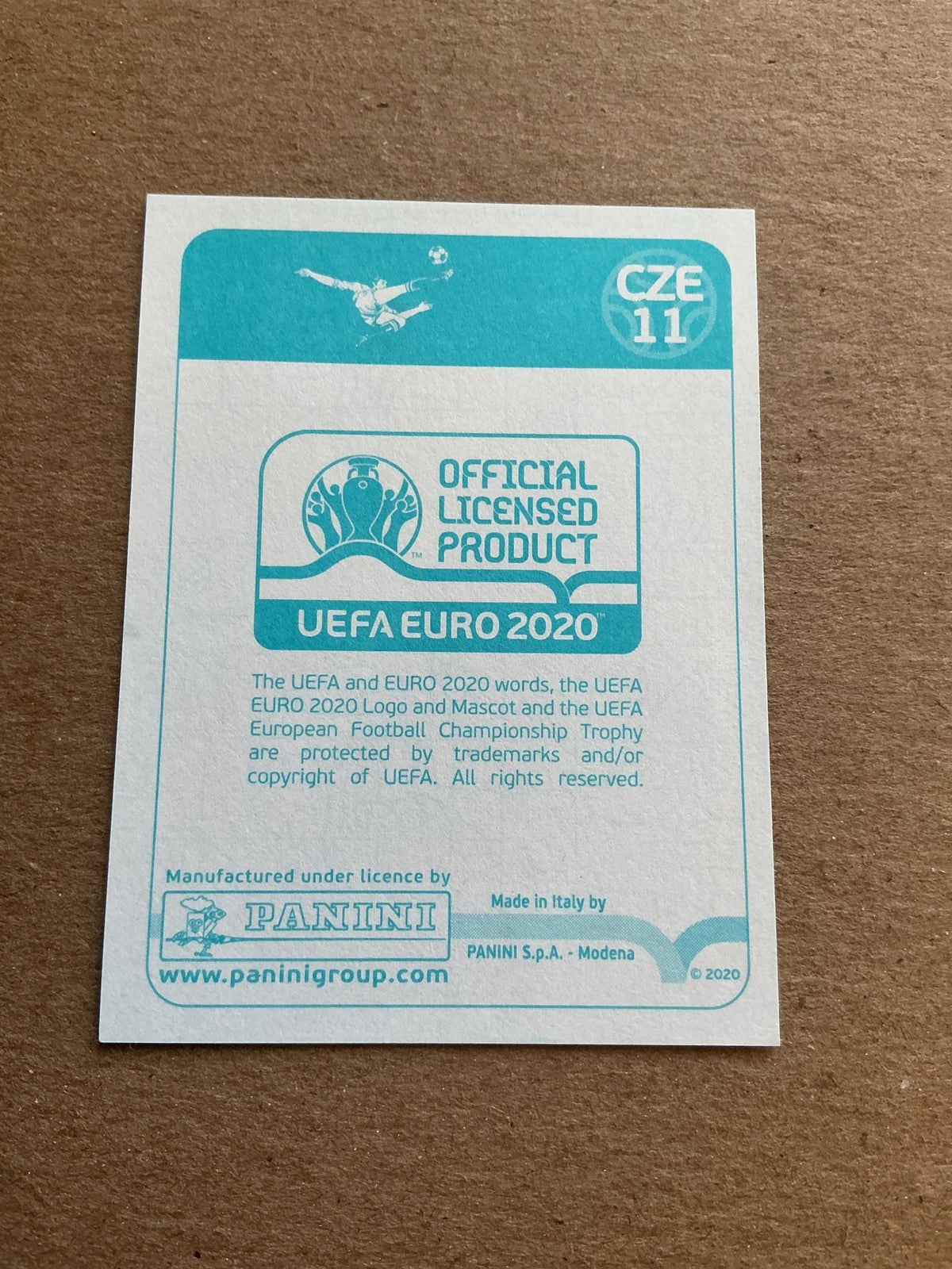 Jakub Brabec, Czech Republic 🇨🇿 UEFA Euro 2020 Panini hand signed - Autographs-World