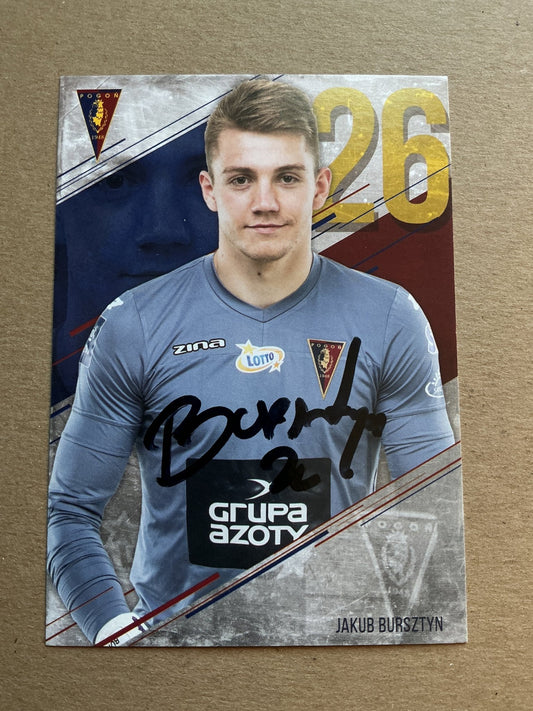 Jakub Bursztyn, Poland 🇵🇱 Pogon Szczecin 2019/20 hand signed - Autographs-World