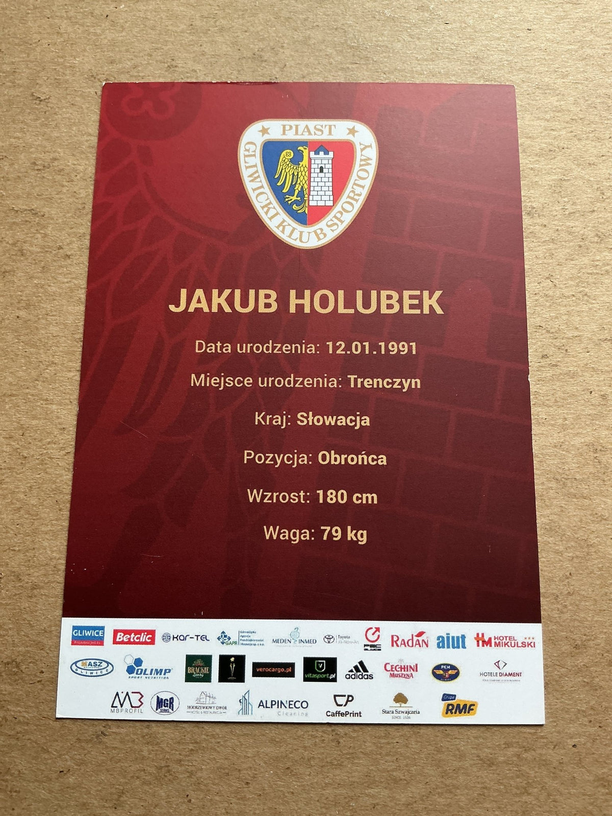 Jakub Holúbek, Slovakia 🇸🇰 Piast Gliwice 2020/21 hand signed - Autographs-World
