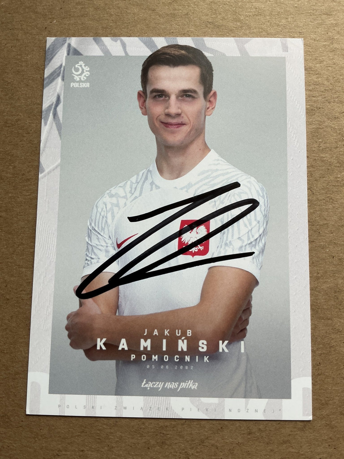 Jakub Kaminski, Poland 🇵🇱 FIFA World Cup 2022 Lech Poznan hand signed - Autographs-World