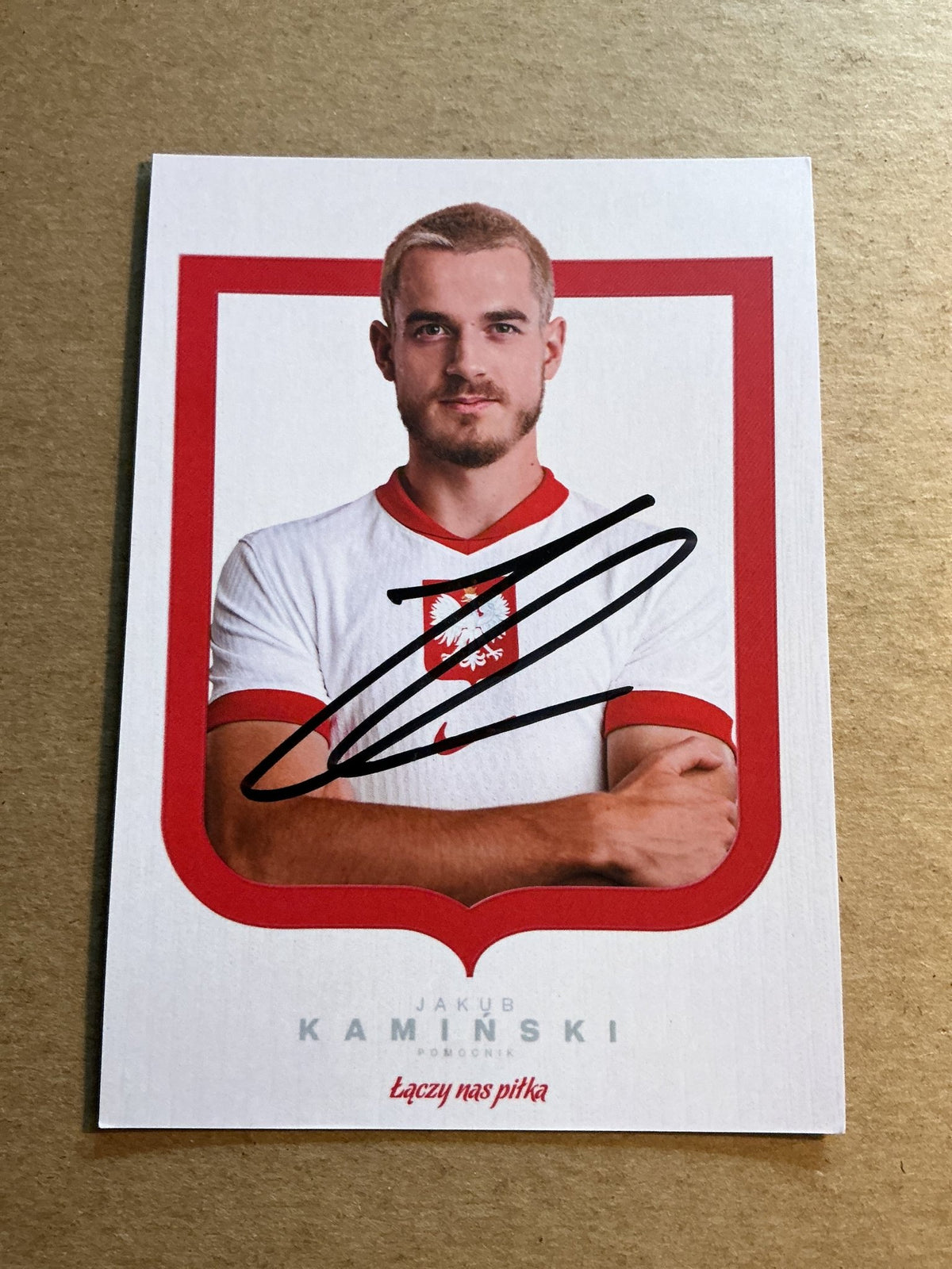 Jakub Kaminski, Poland 🇵🇱 UEFA Euro 2024 VfL Wolfsburg hand signed - Autographs-World