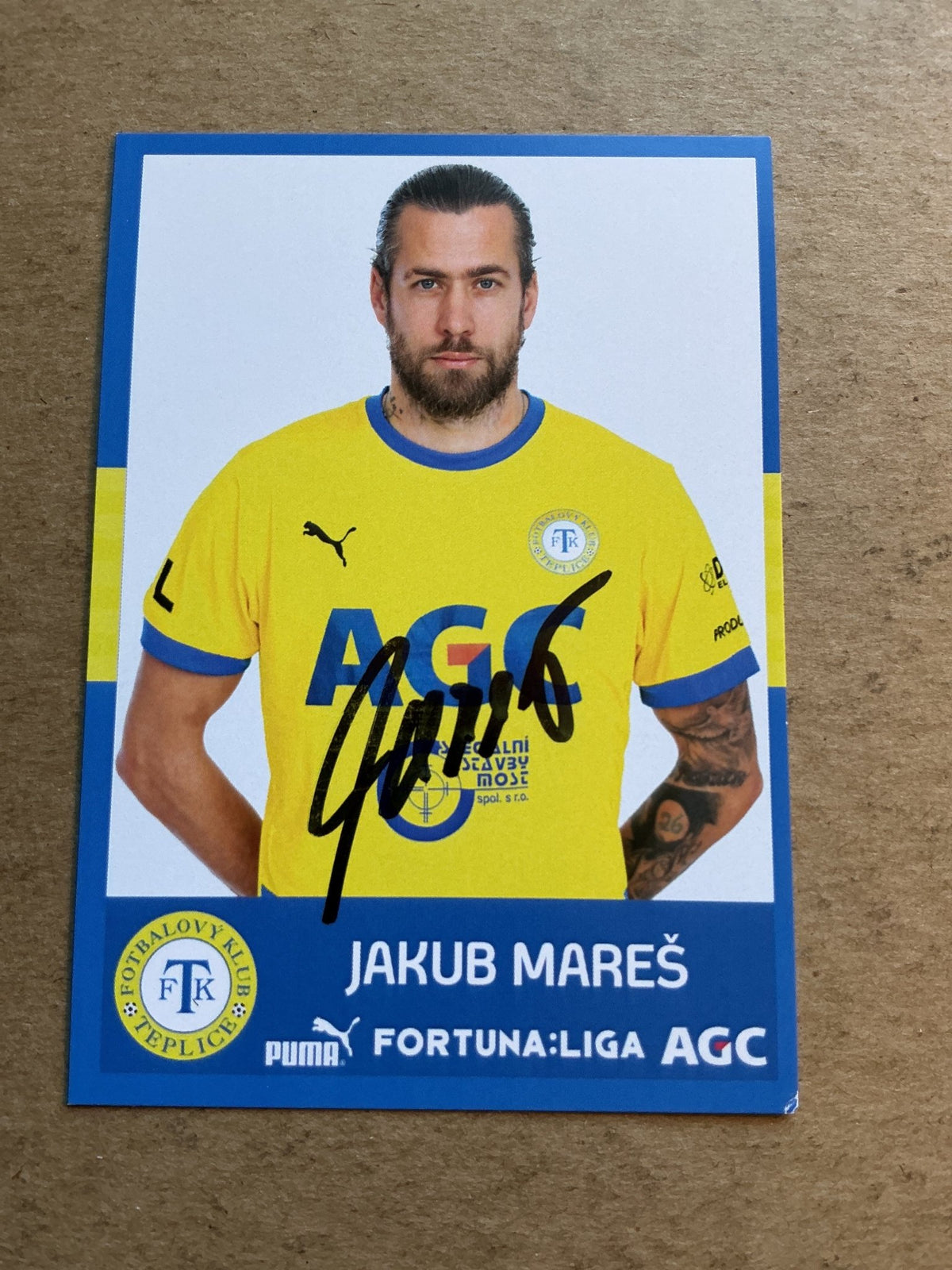 Jakub Mareš, Czech Republic 🇨🇿 FK Teplice 2020/21 hand signed - Autographs-World