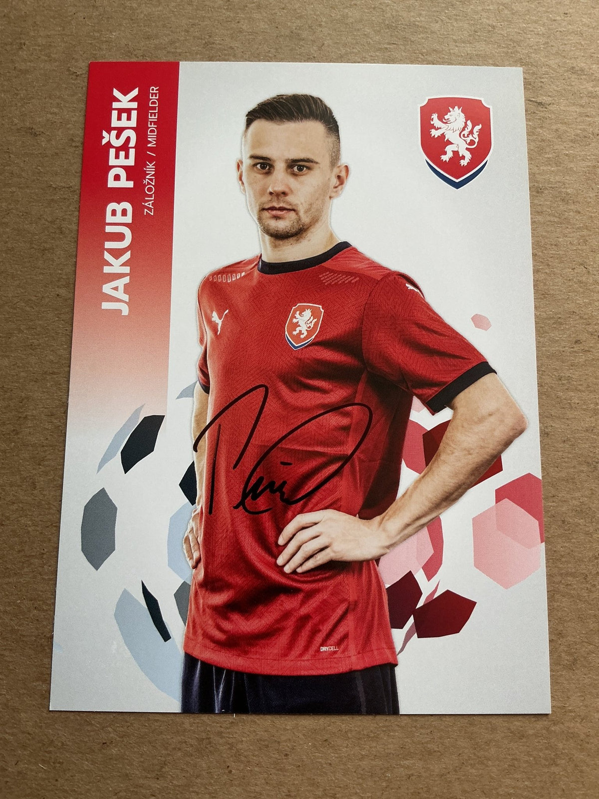 Jakub Pešek, Czech Republic 🇨🇿 UEFA Euro Cup 2020 hand signed - Autographs-World