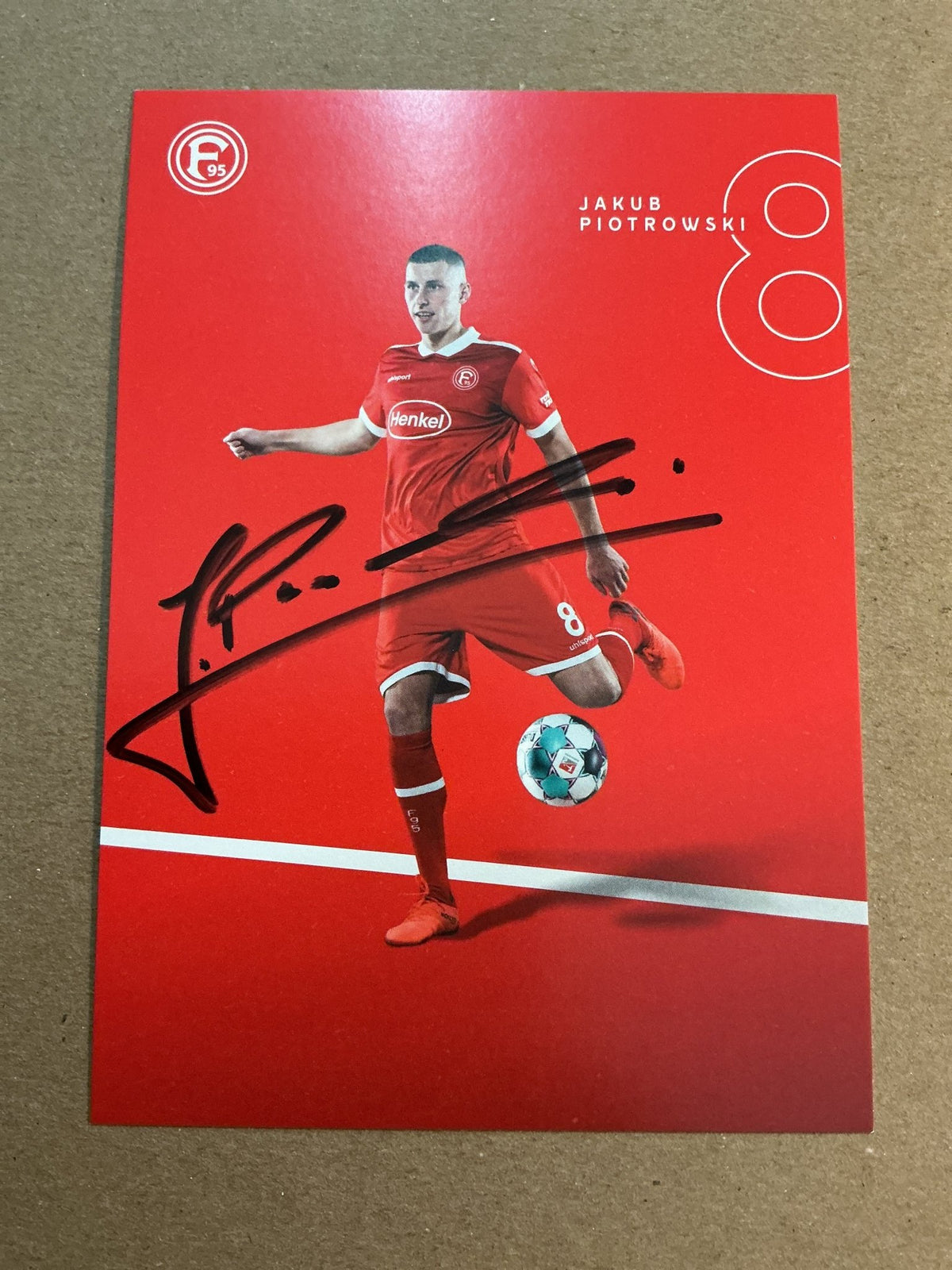 Jakub Piotrowski, Poland 🇵🇱 Fortuna Düsseldorf 2020/21 hand signed - Autographs-World