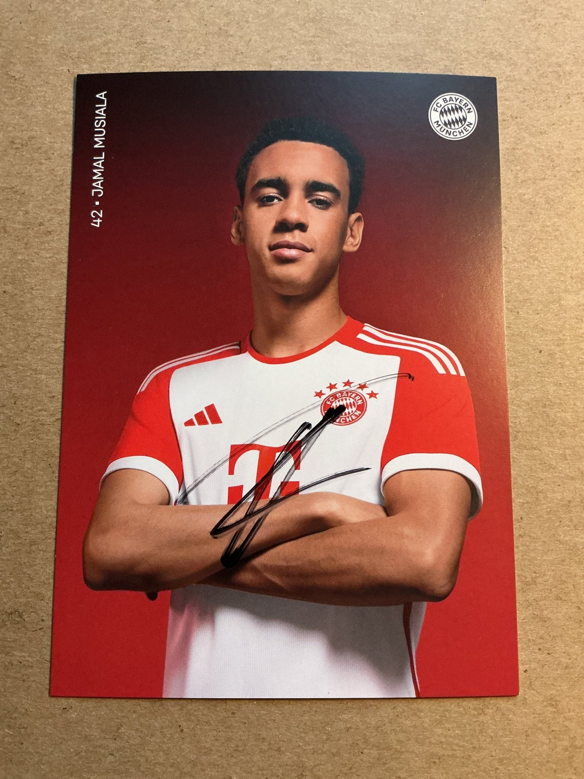 Jamal Musiala, Germany 🇩🇪 FC Bayern München 2023/24 hand signed - Autographs-World