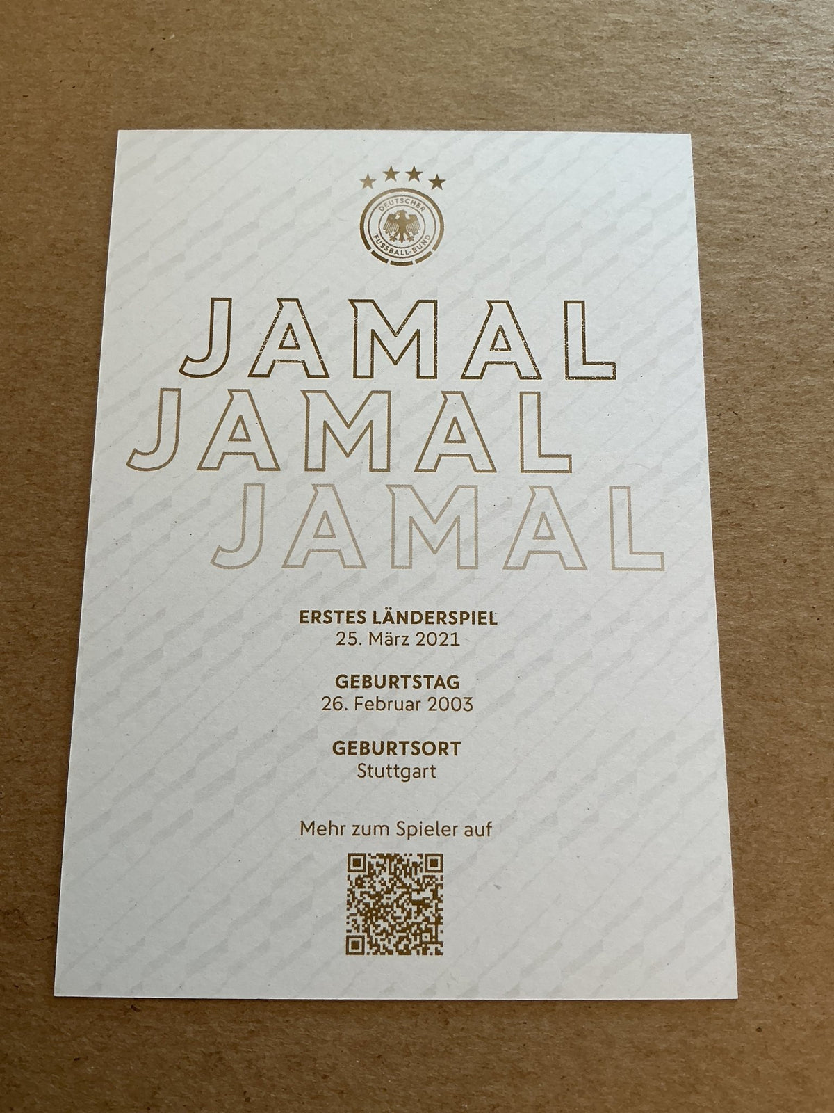 Jamal Musiala, Germany 🇩🇪 FIFA World Cup 2022 hand signed - Autographs-World