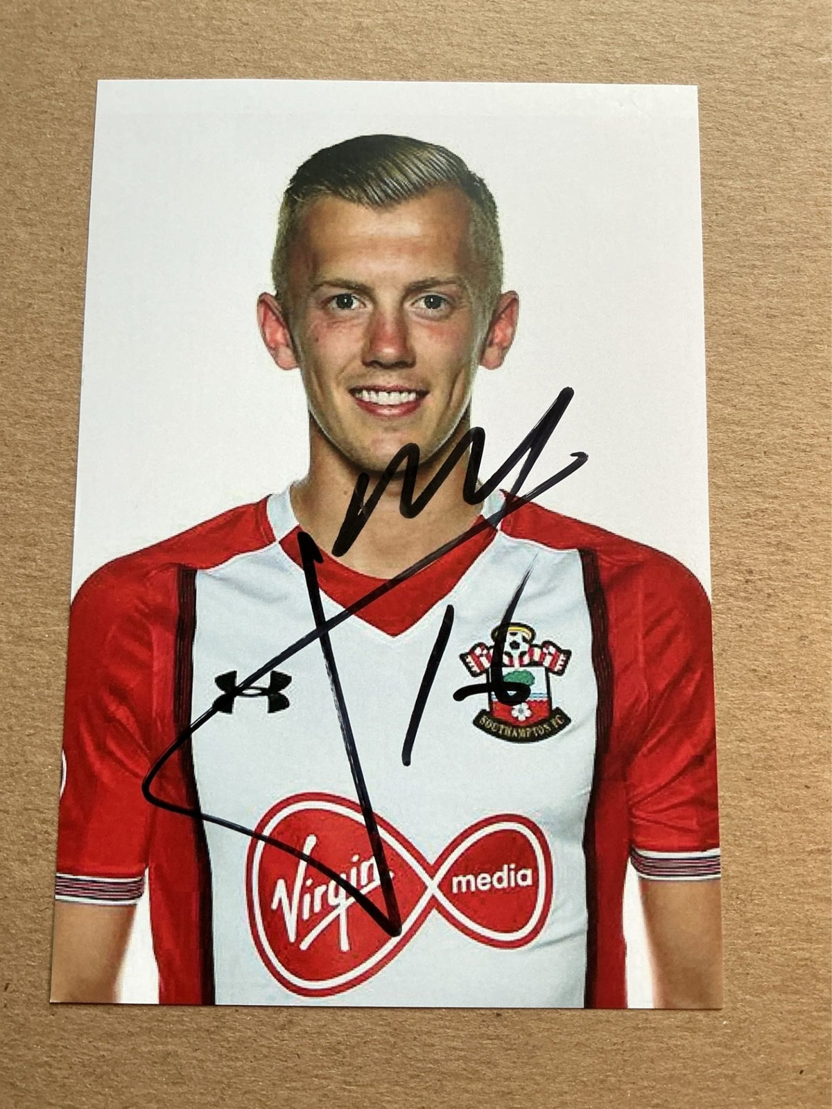 James Ward-Prowse, England 🏴󠁧󠁢󠁥󠁮󠁧󠁿 Southampton FC 2017/18 hand signed - Autographs-World