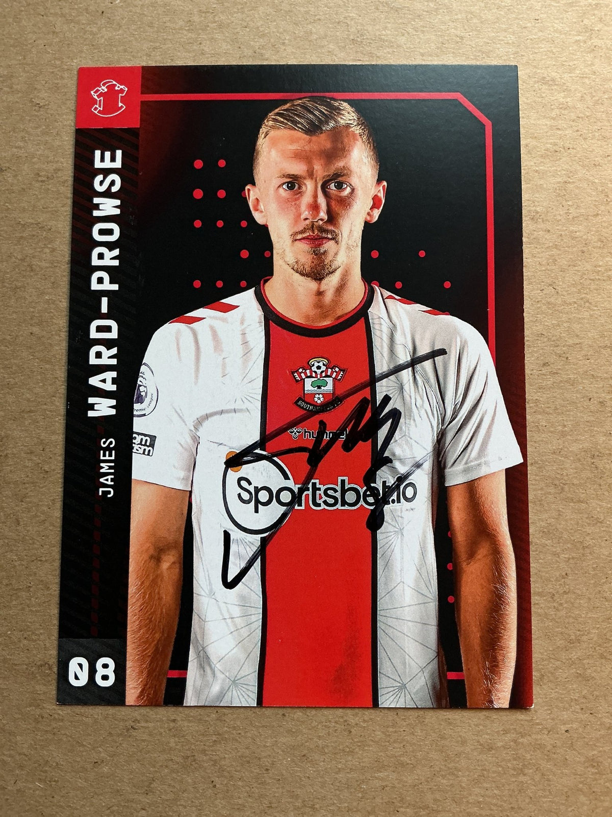 James Ward-Prowse, England 🏴󠁧󠁢󠁥󠁮󠁧󠁿 Southampton FC 2022/23 hand signed - Autographs-World