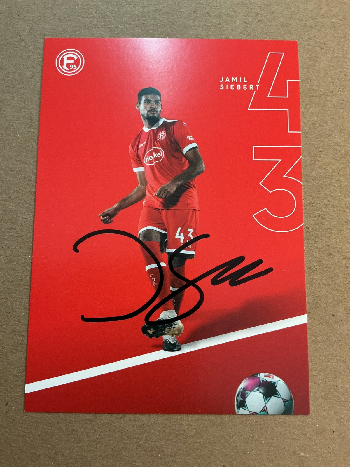 Jamil Siebert, Germany 🇩🇪 Fortuna Düsseldorf 2020/21 hand signed - Autographs-World