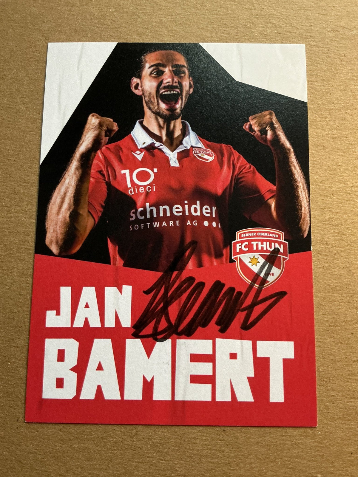 Jan Bamert, Switzerland 🇨🇭 FC Thun 2022/23 hand signed - Autographs-World