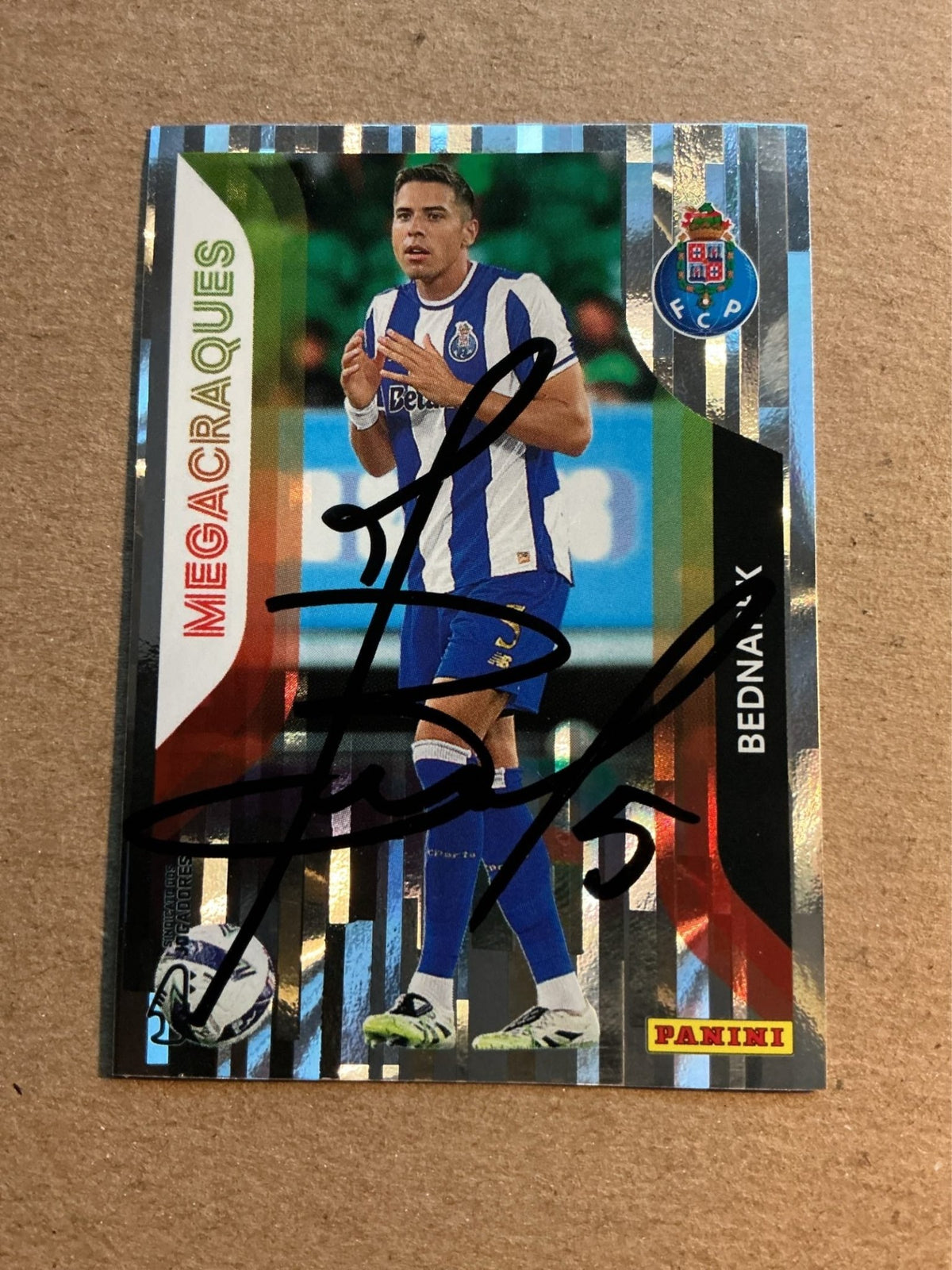 Jan Bednarek, Poland 🇵🇱 FC Porto 2025/26 Panini hand signed - Autographs-World