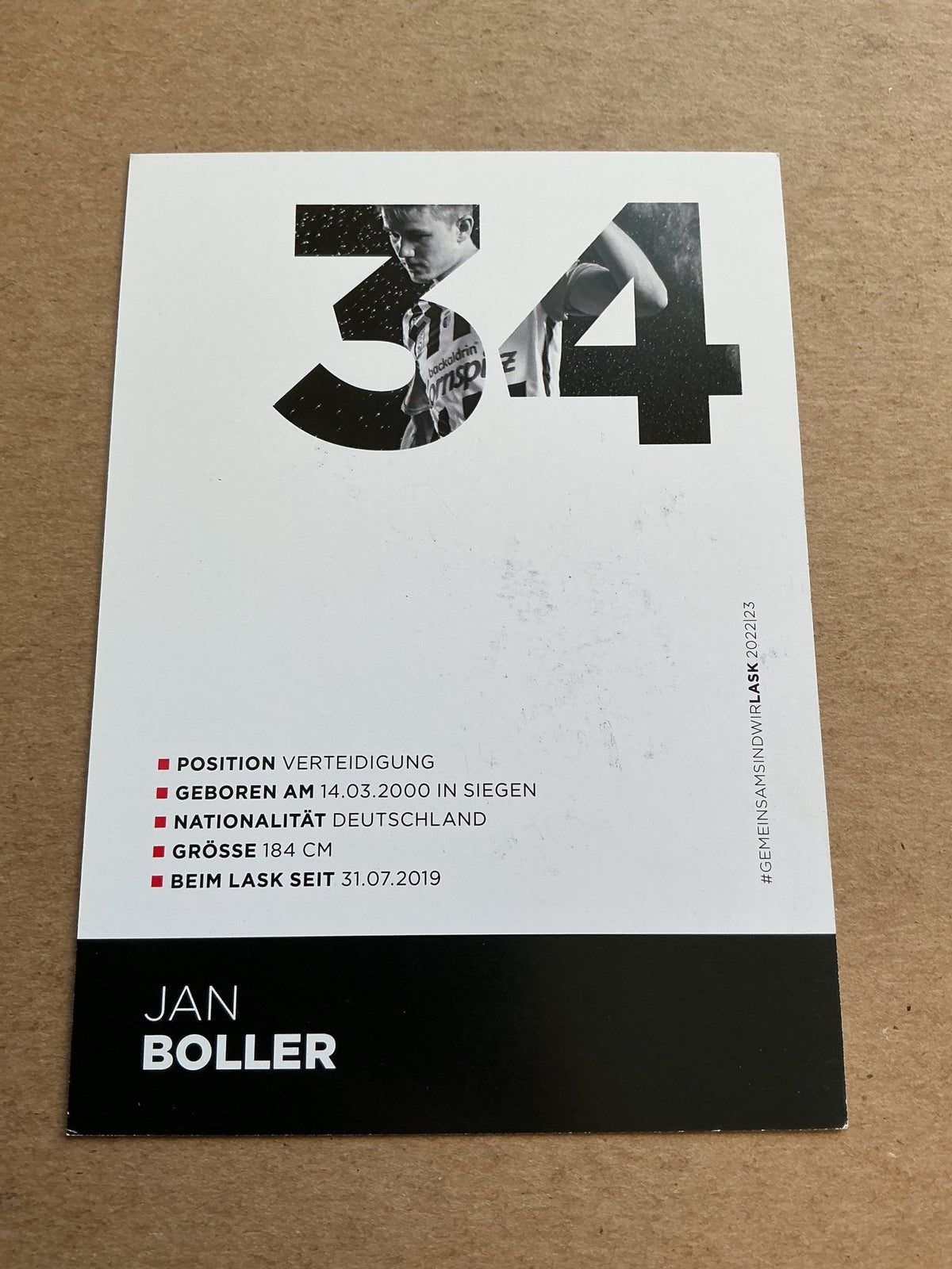 Jan Boller, Austria 🇦🇹 Linzer ASK 2022/23 hand signed - Autographs-World
