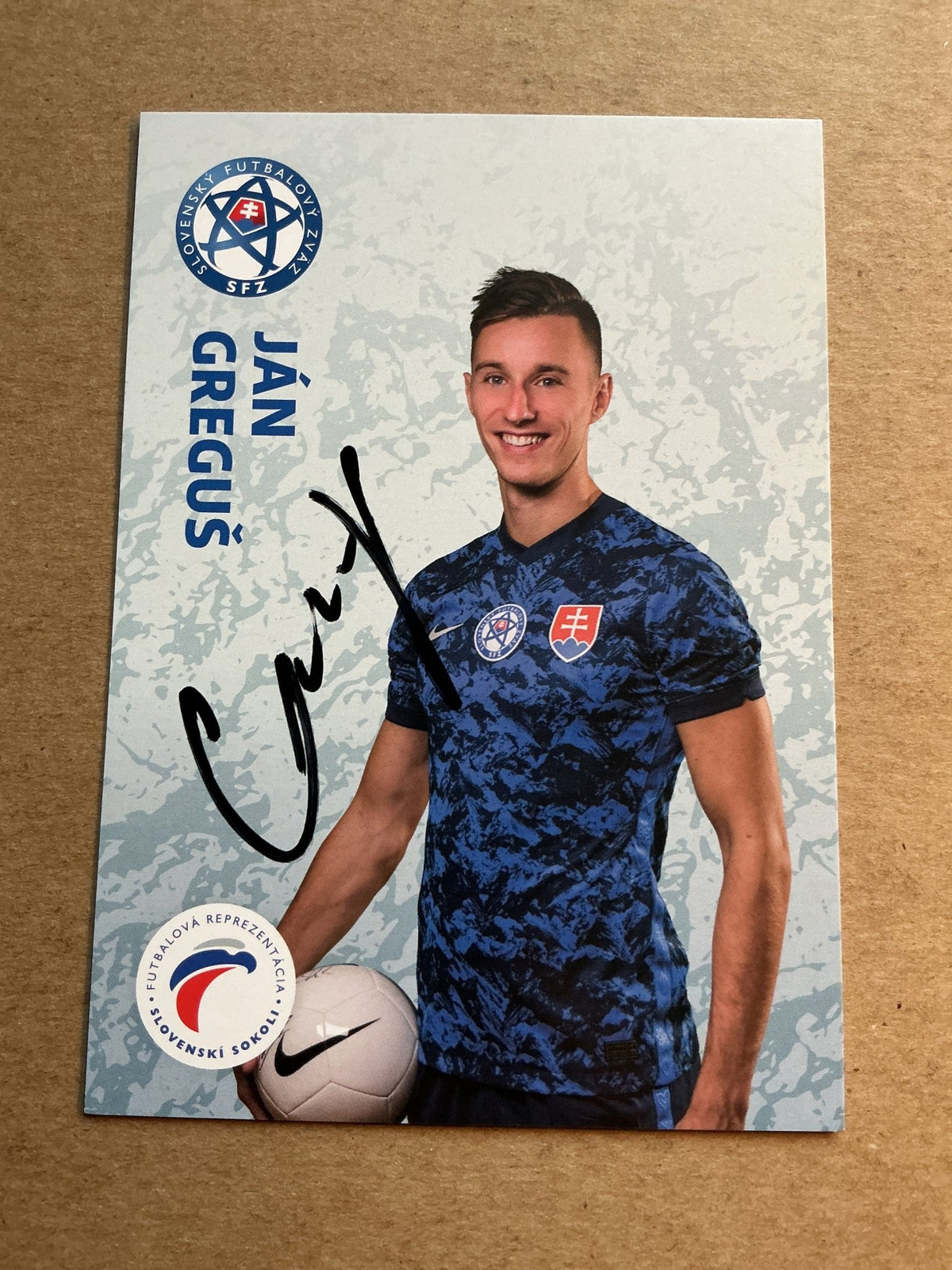 Jan Gregus, Slovakia 🇸🇰 UEFA Euro Cup 2020 hand signed - Autographs-World