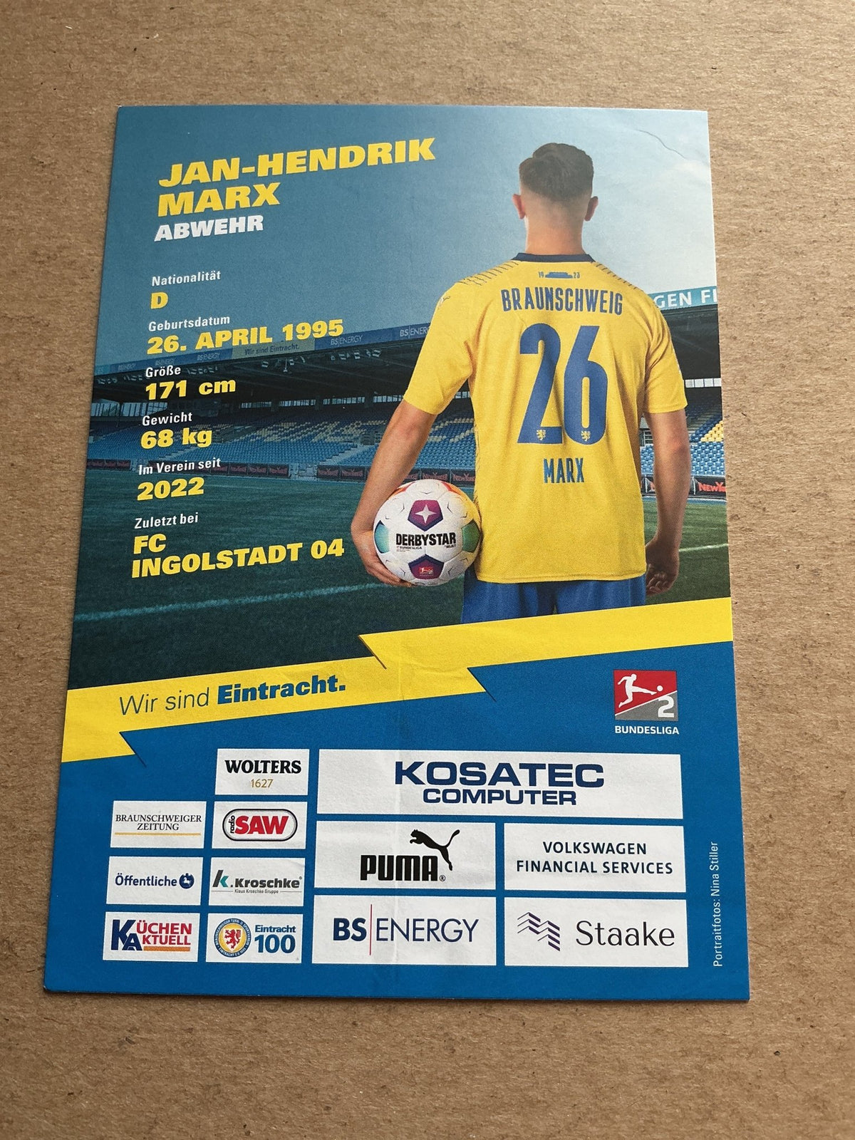 Jan-Hendrik Marx, Germany 🇩🇪 Eintracht Braunschweig 2023/24 hand signed - Autographs-World
