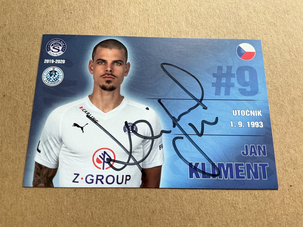 Jan Kliment, Czech Republic 🇨🇿 1. FC Slovacko 2019/20 hand signed - Autographs-World