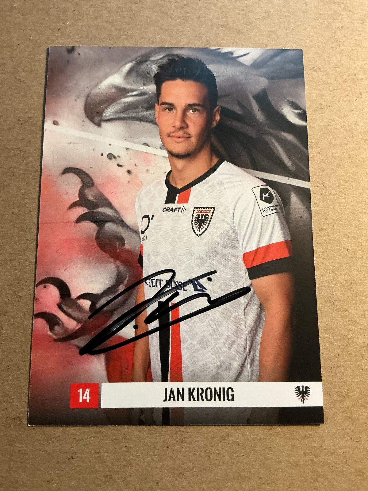 Jan Kronig, Switzerland 🇨🇭 FC Aarau 2023/24 hand signed - Autographs-World