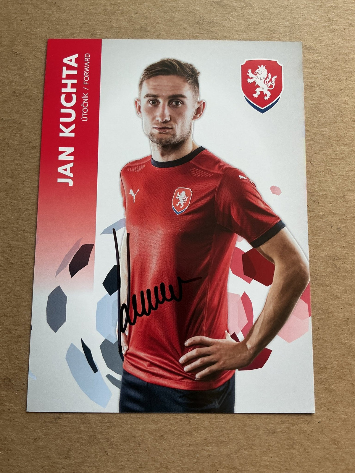 Jan Kuchta, Czech Republic 🇨🇿 UEFA Euro Cup 2020 hand signed - Autographs-World