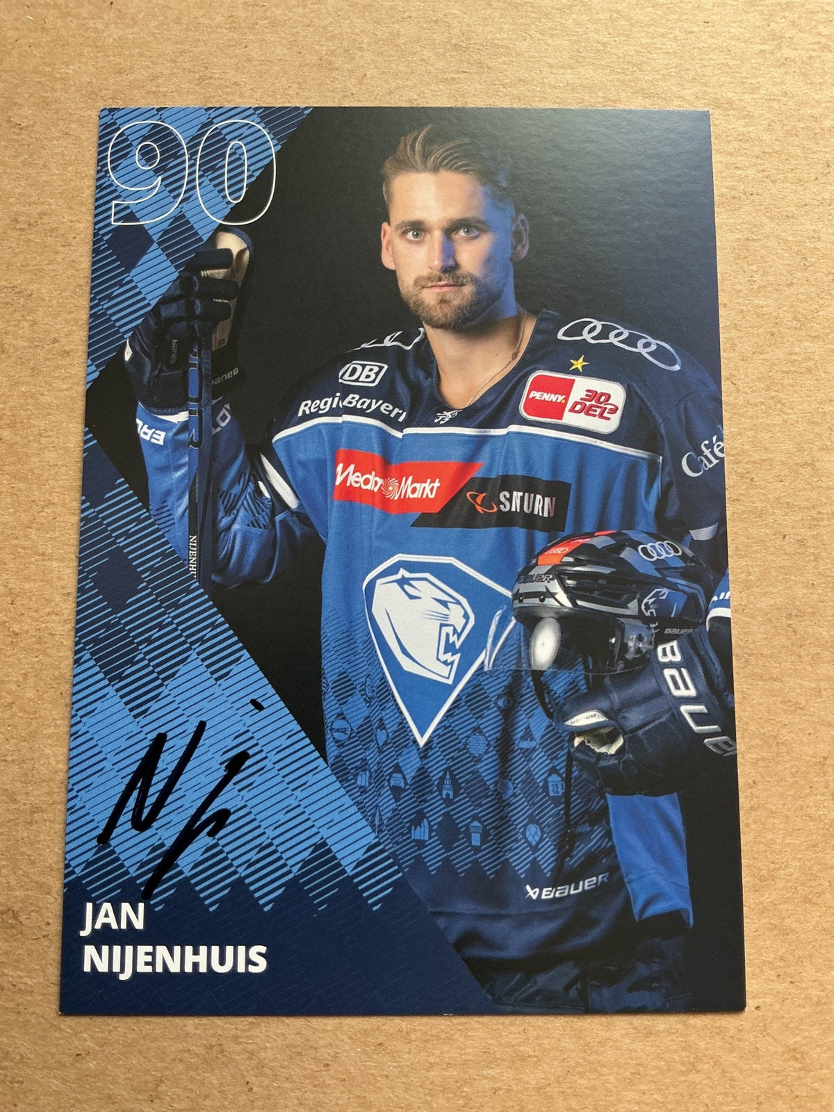 Jan Nijenhuis, Netherlands 🇳🇱 ERC Ingolstadt 2023/24 hand signed - Autographs-World